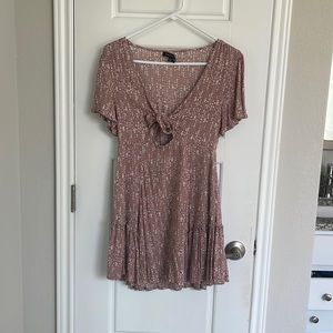 Mauve tie dress
